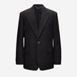 Relaxed Cotton Blazer Black