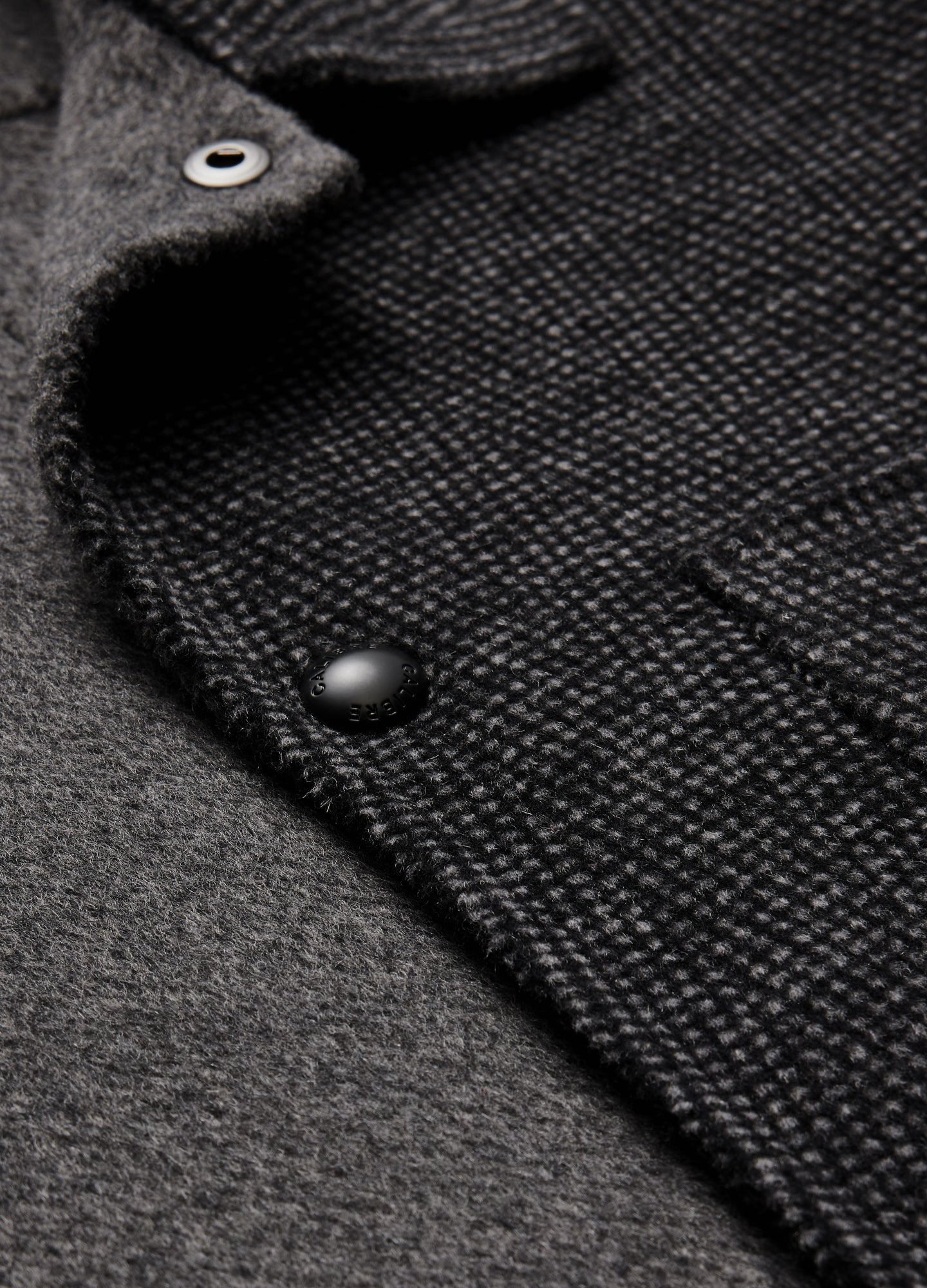 Double Face Shirt Jacket Charcoal