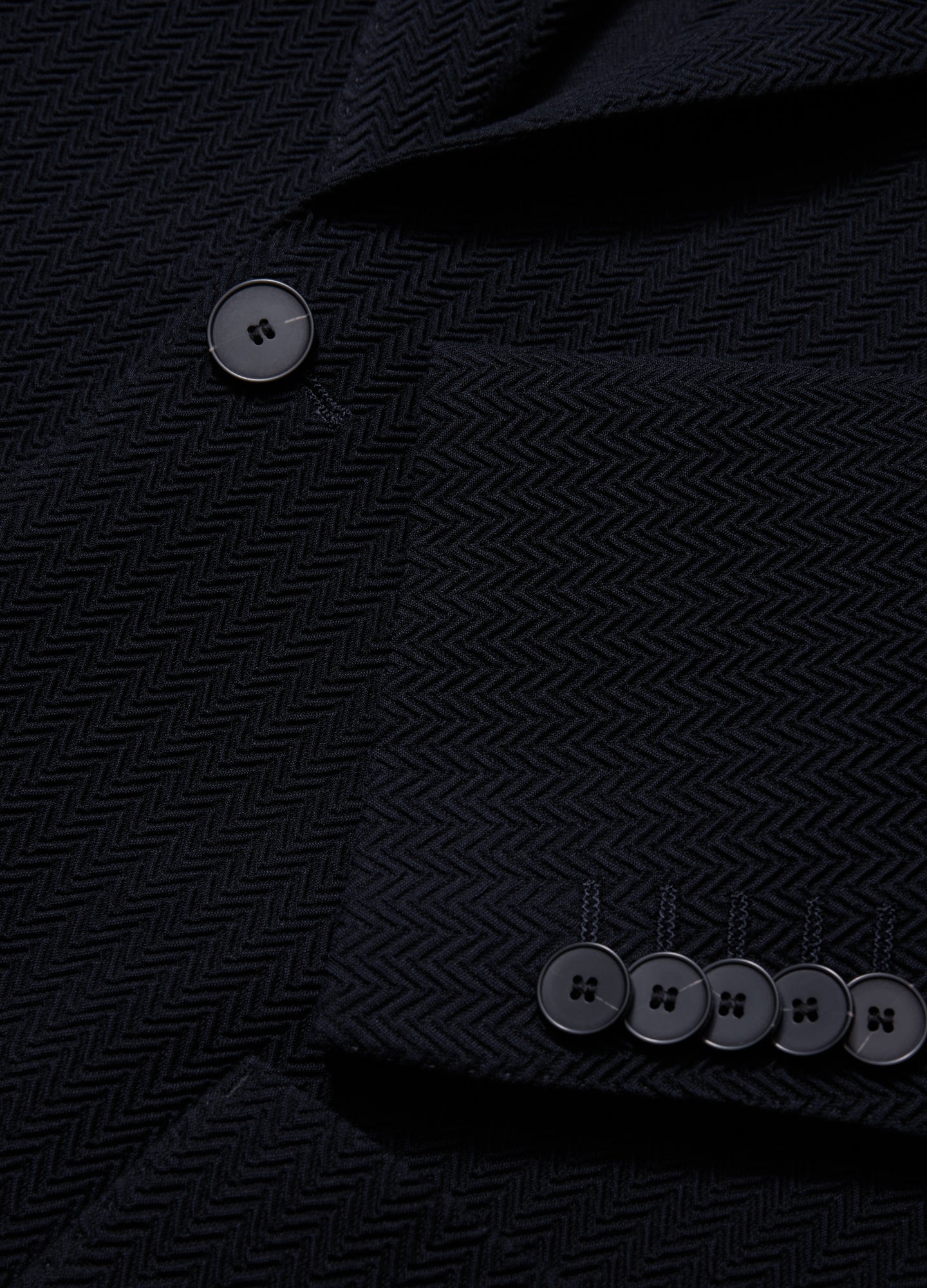 Herringbone Jacquard Blazer Navy