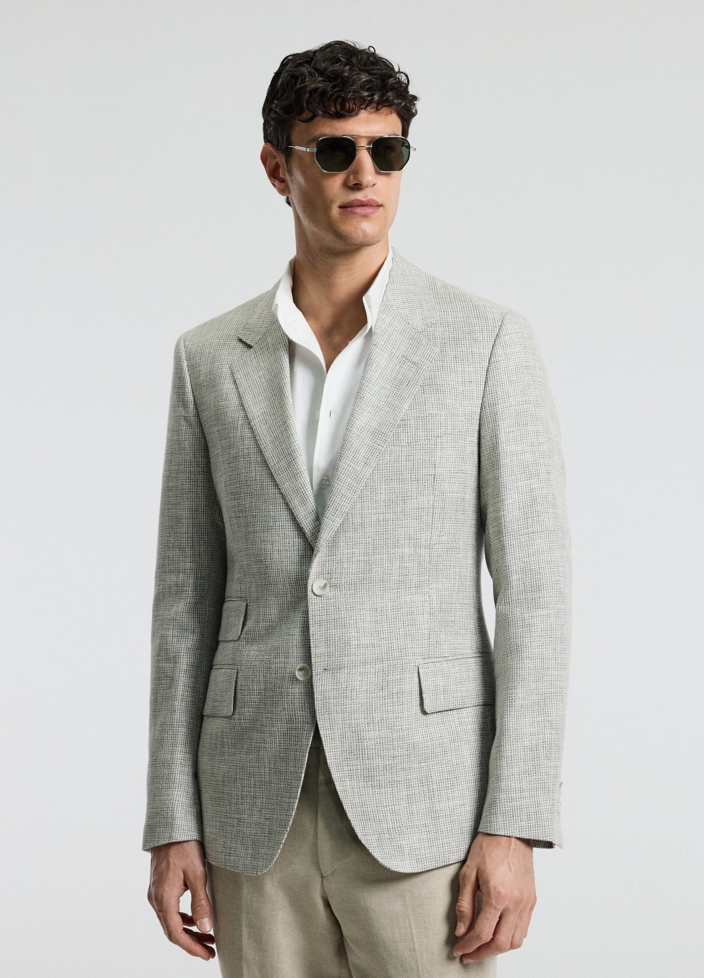 Flecked Blazer Silver