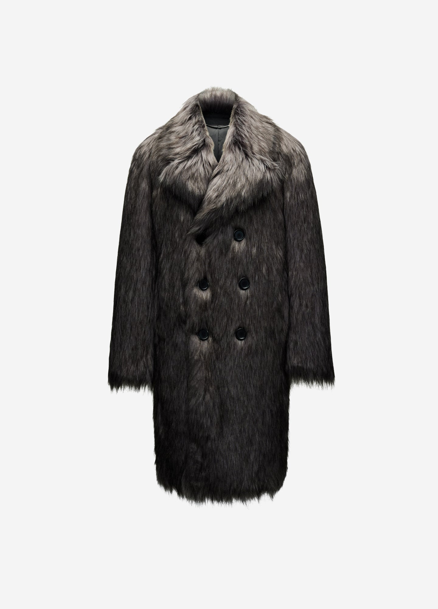 Faux Fur Coat Grey