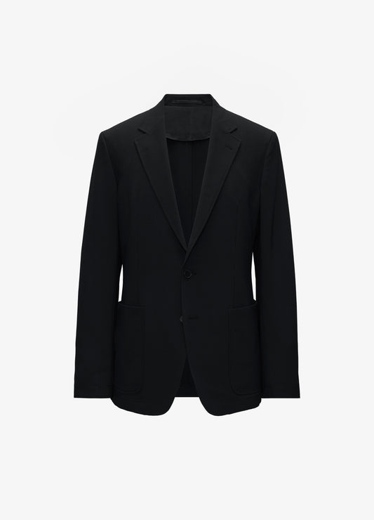Tech Seersucker Blazer Black