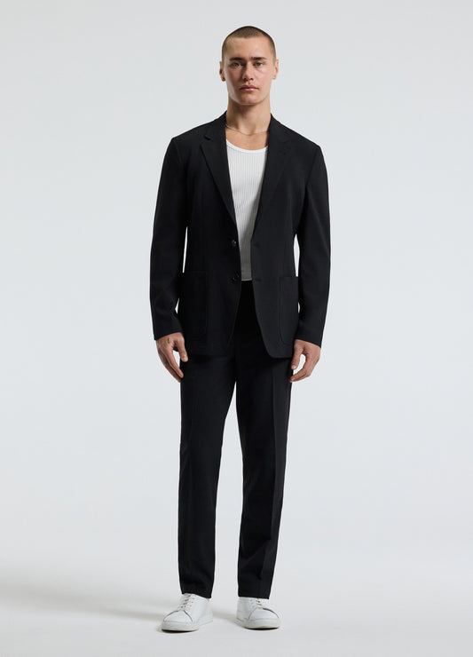 Tech Seersucker Blazer Black