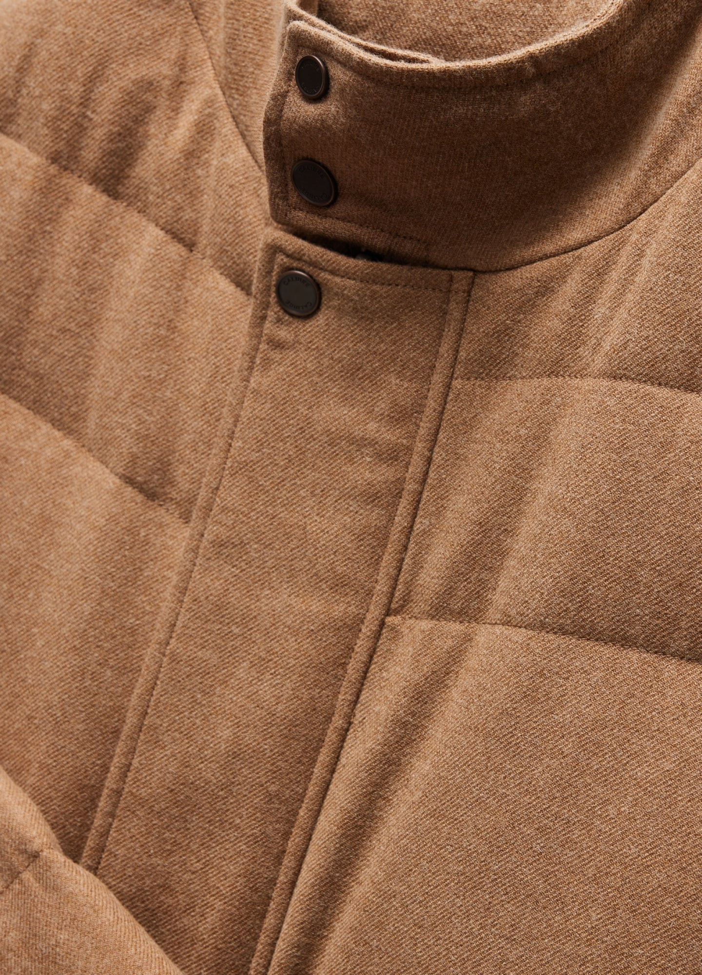 Melton Puffer Down Jacket Camel