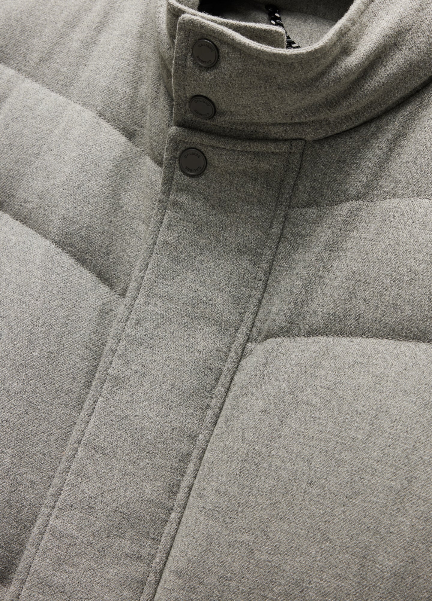 Melton Puffer Down Jacket Grey Marle