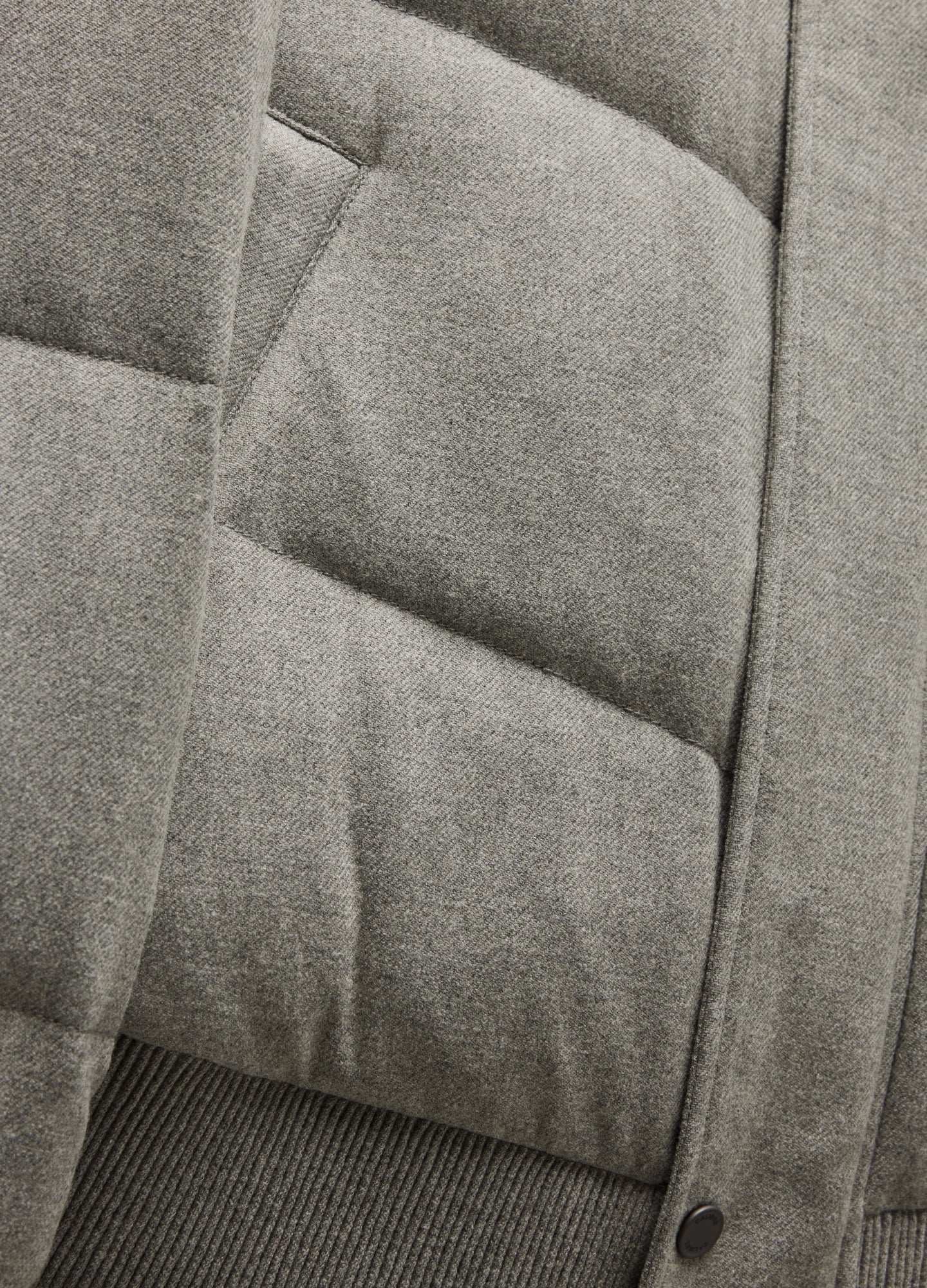 Melton Puffer Down Jacket Grey Marle