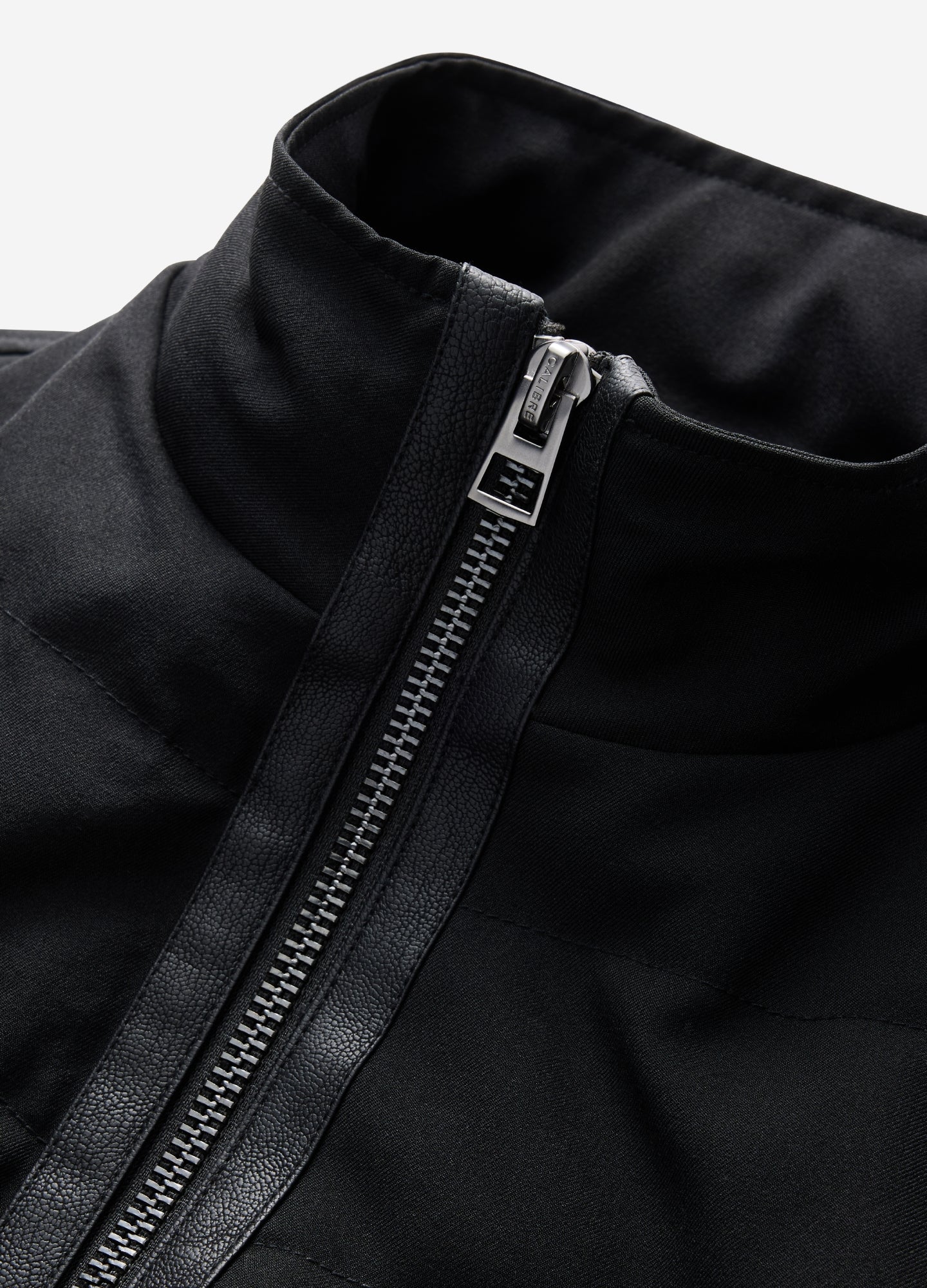 Contrast Trim Down Puffer Jacket Black