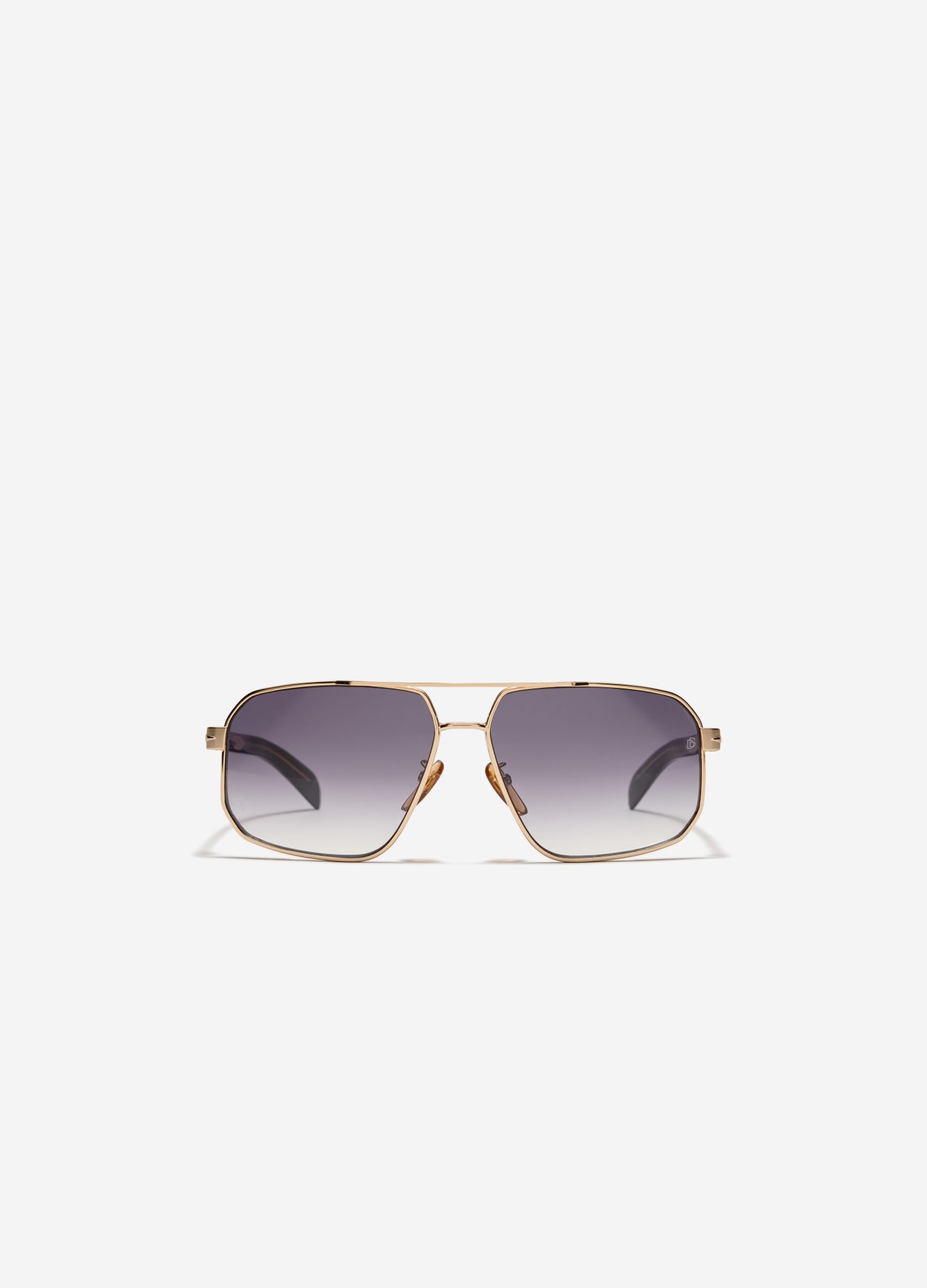 David Beckham Metal Frame Sunglasses Gold Black
