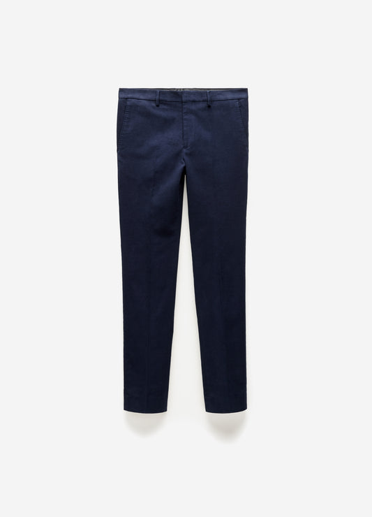 Stretch Cotton Moleskin Pants Navy