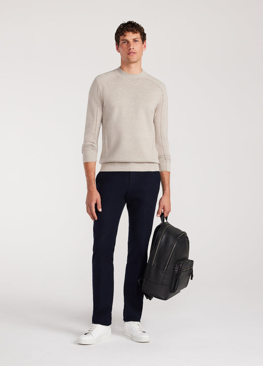 Stretch Cotton Moleskin Pants Navy