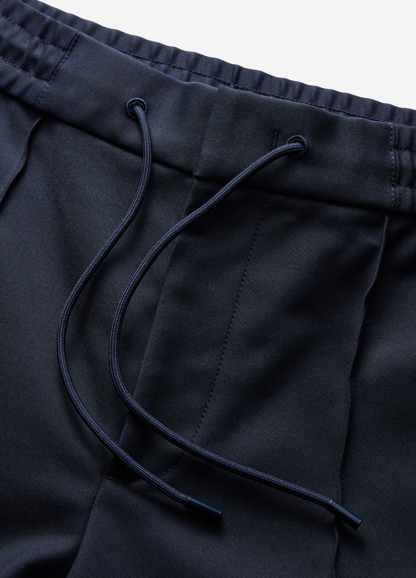 Tech Cotton Drawstring Pants Navy