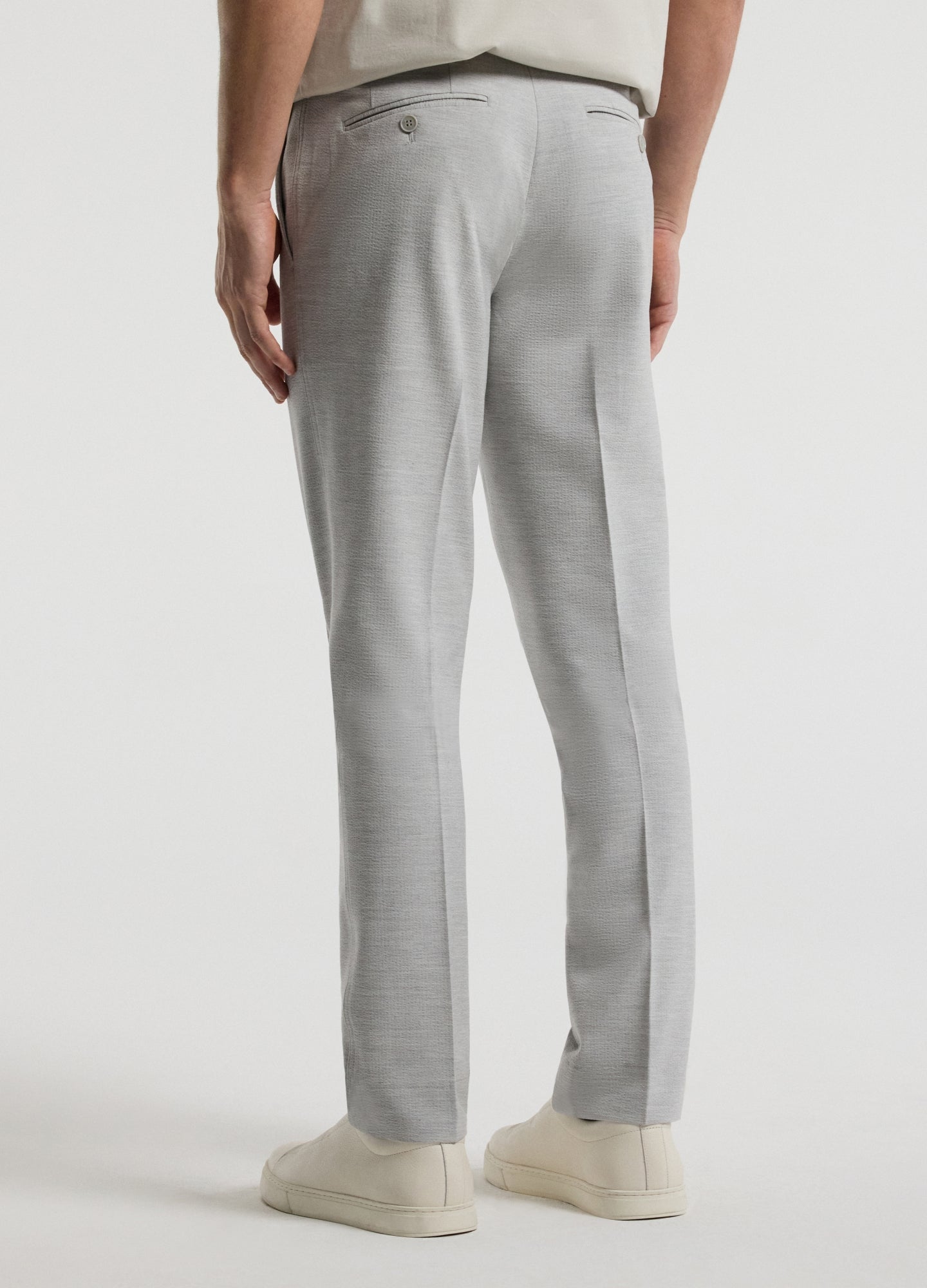 Tech Seersucker Pants Silver