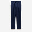 Textured Linen Blend Pants Denim Blue