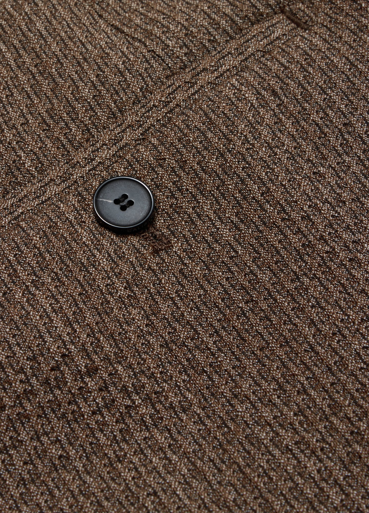 Slim Micro Jacquard Wool Pant Mocha