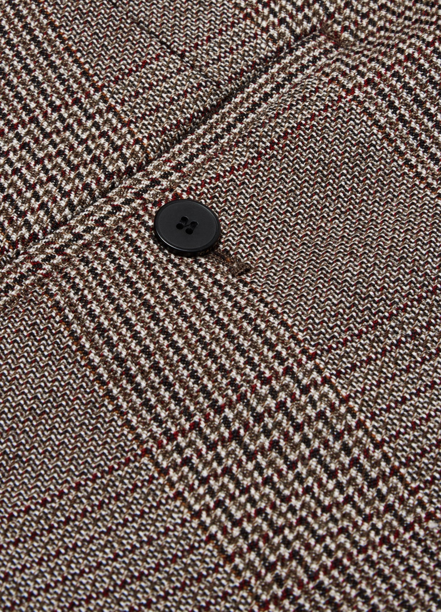 Glen Check Bootcut Evening Pants Mahogany