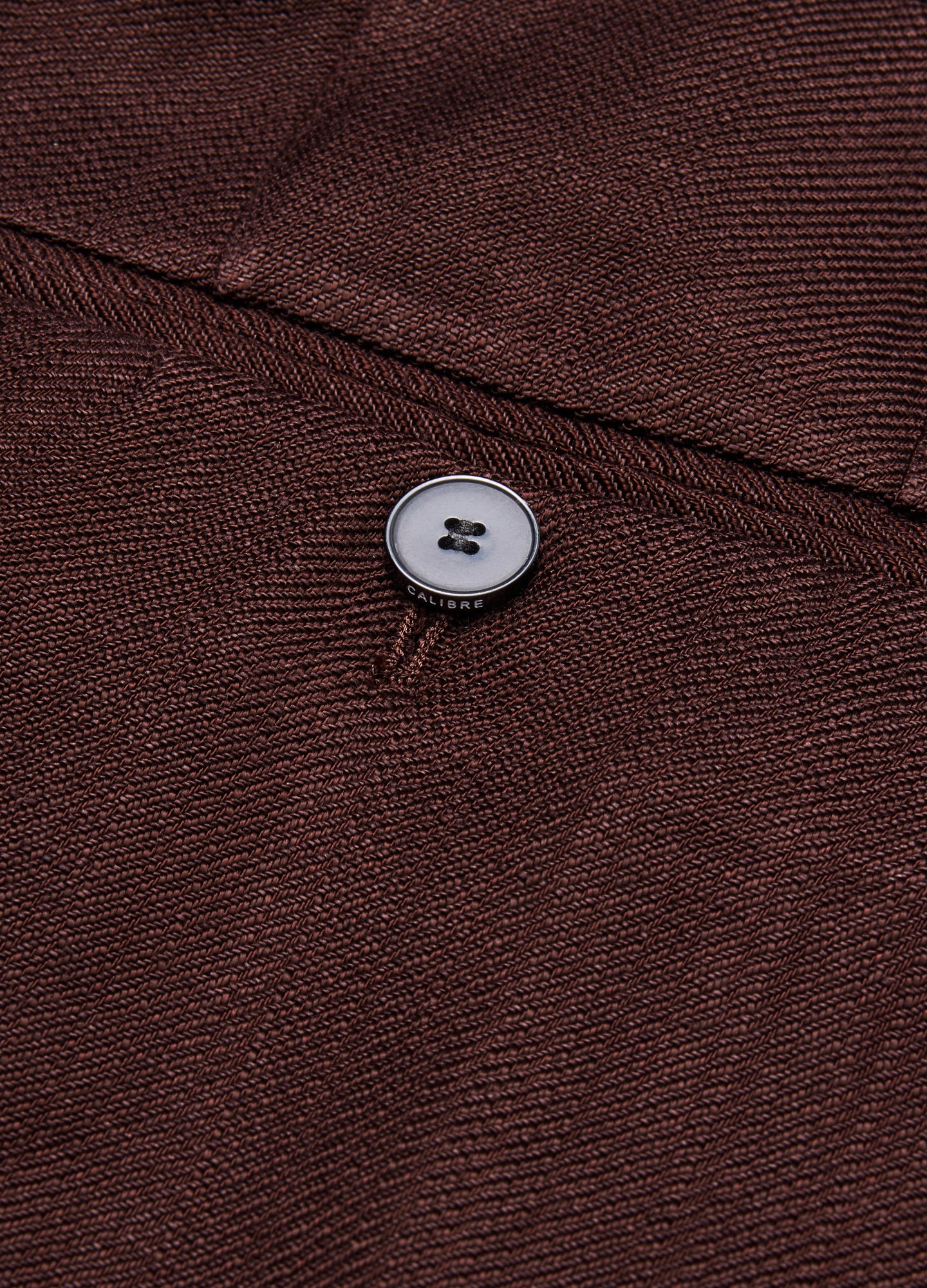 Tailored Twill Linen Blend Shorts Bourbon