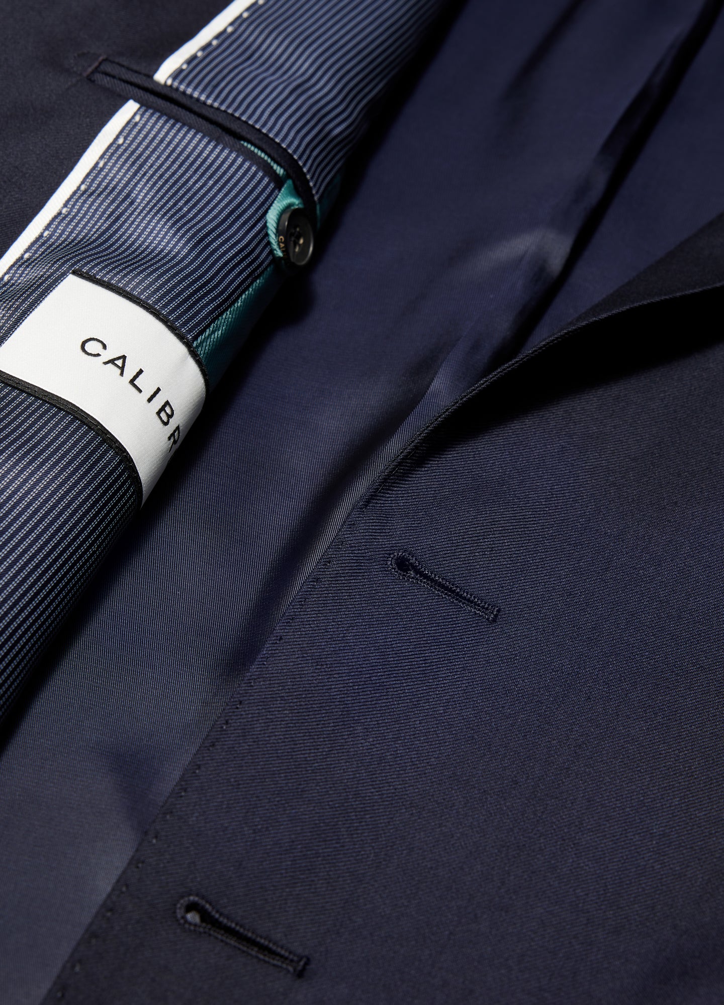 Wool Twill Suit Jacket Navy Dark