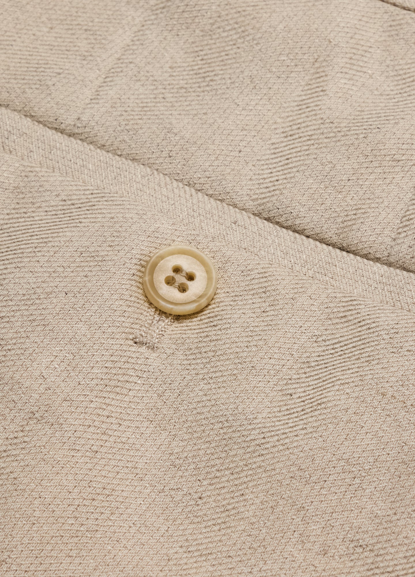 Linen Cotton Twill Suit Pants Natural