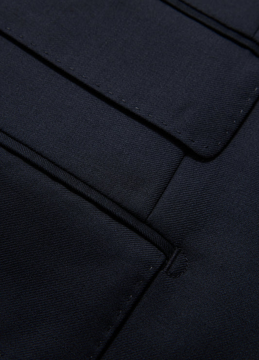 Wool Twill Suit Jacket Navy