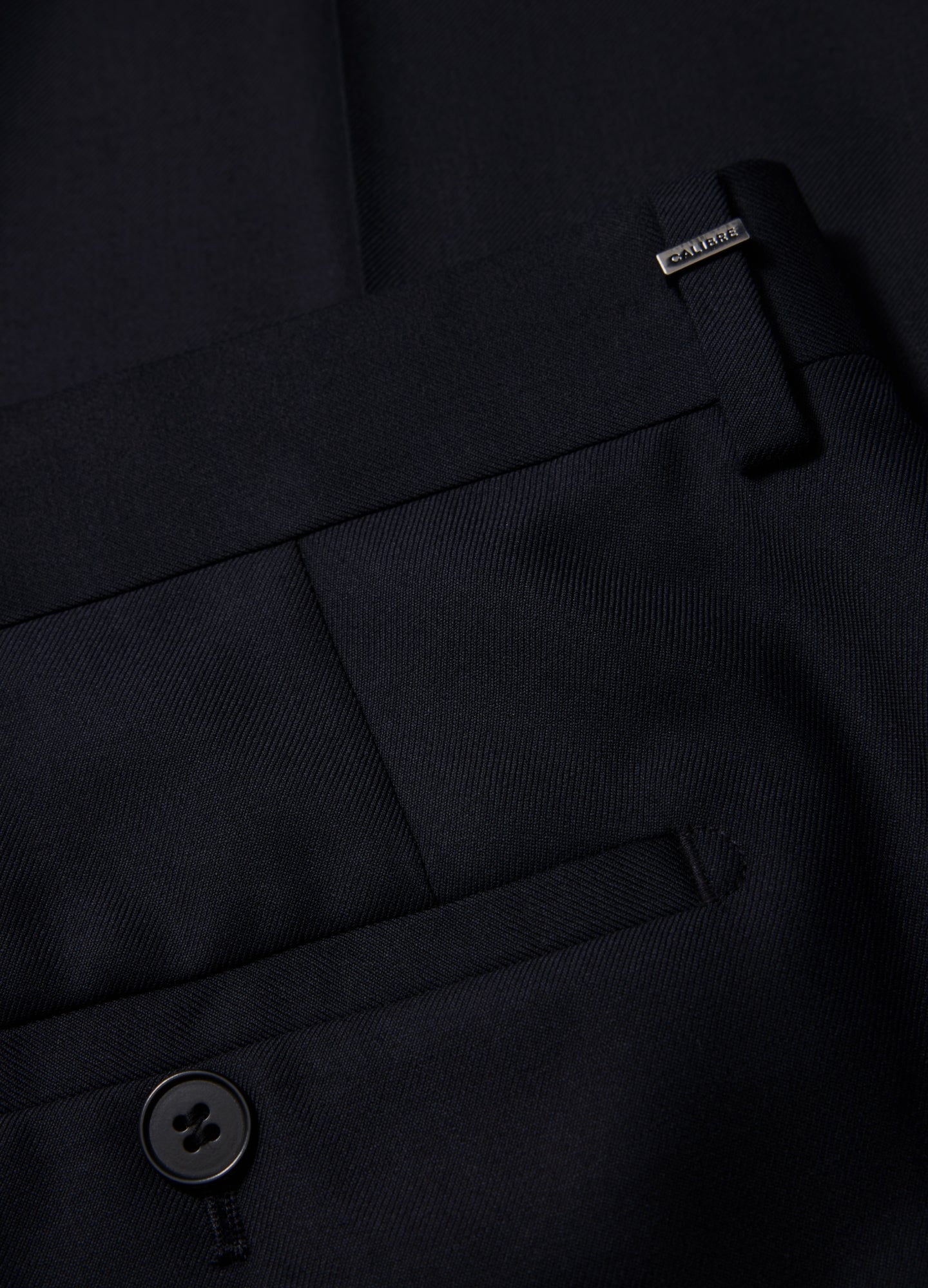 Wool Twill Suit Pants Navy