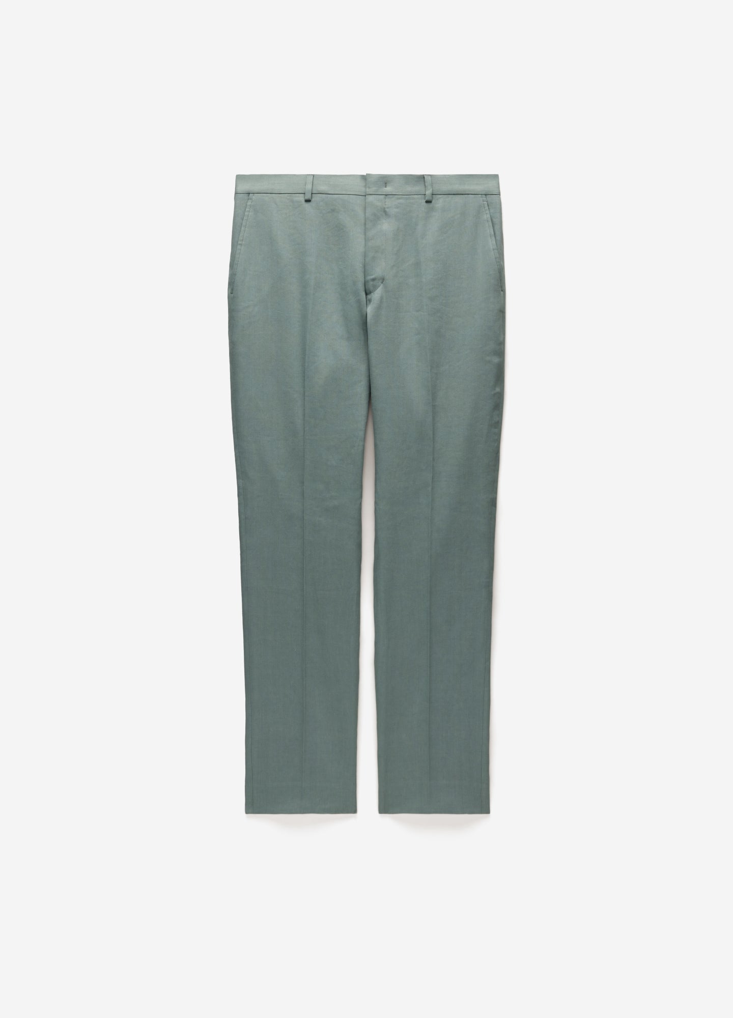 Stretch Linen Suit Pants Neo Green