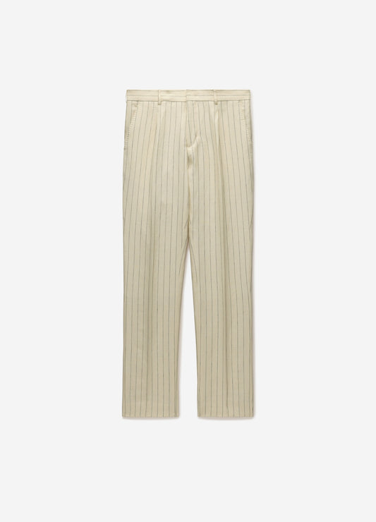 Striped Suit Pants Bone