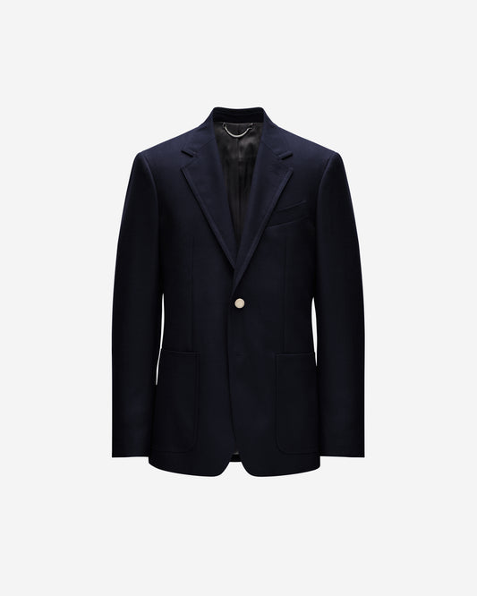 Tailored Wool Blazer Navy