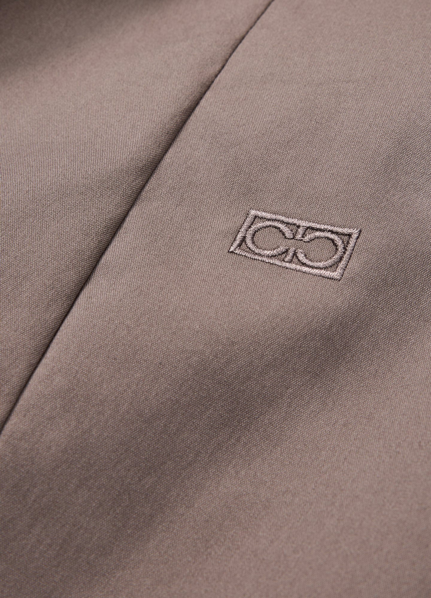 Stretch Cotton Poplin Shirt Sepia