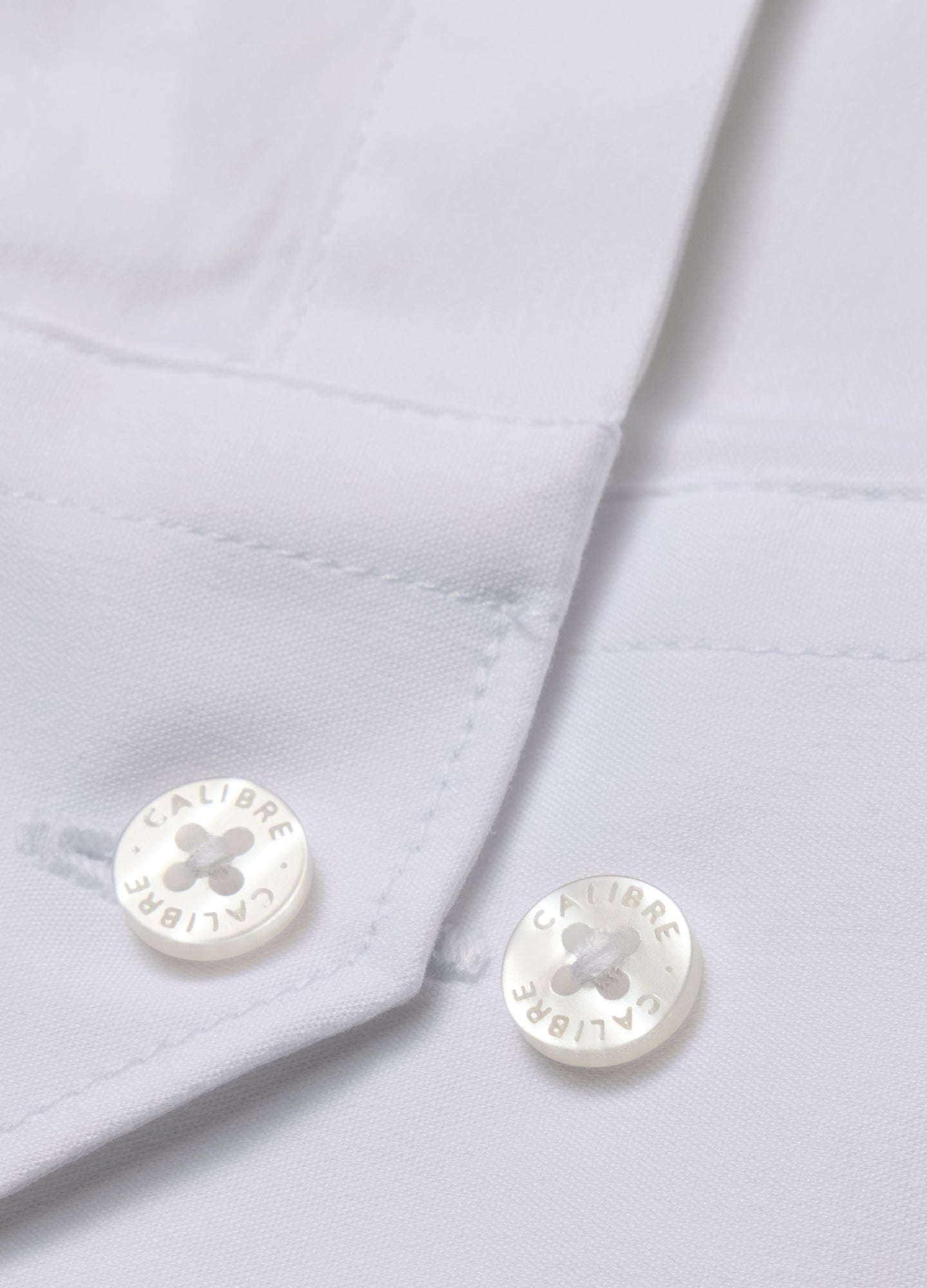 Stretch Cotton Poplin Shirt White