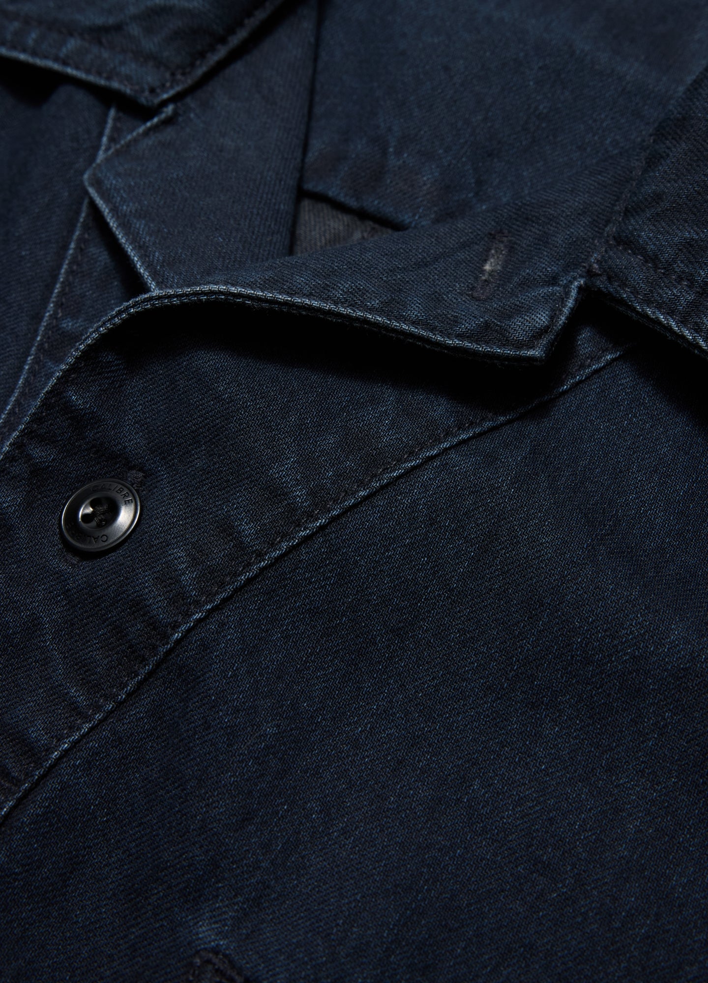 Denim Short Sleeved Overshirt Blue Black