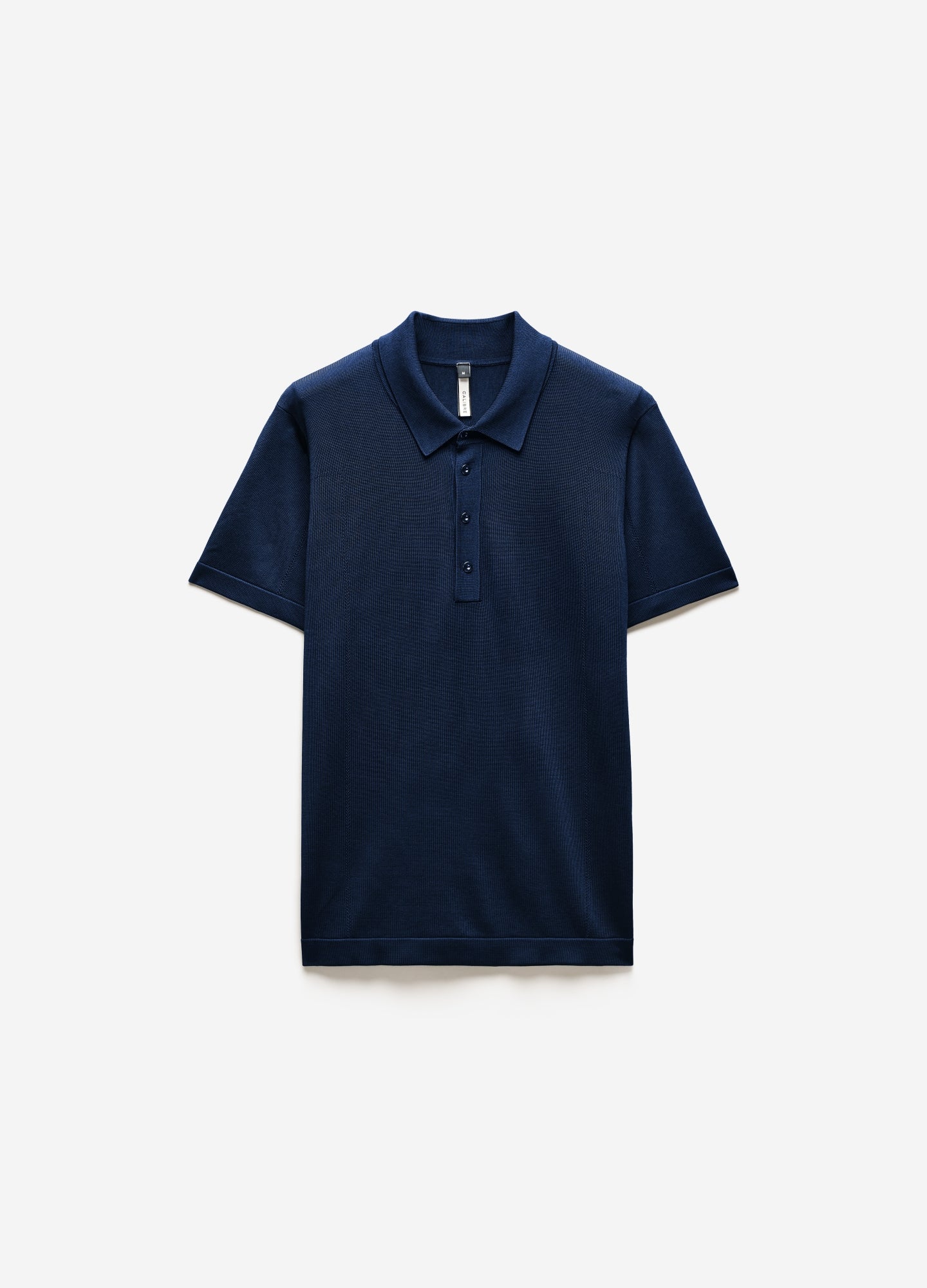 Shiny Rayon Polo Navy