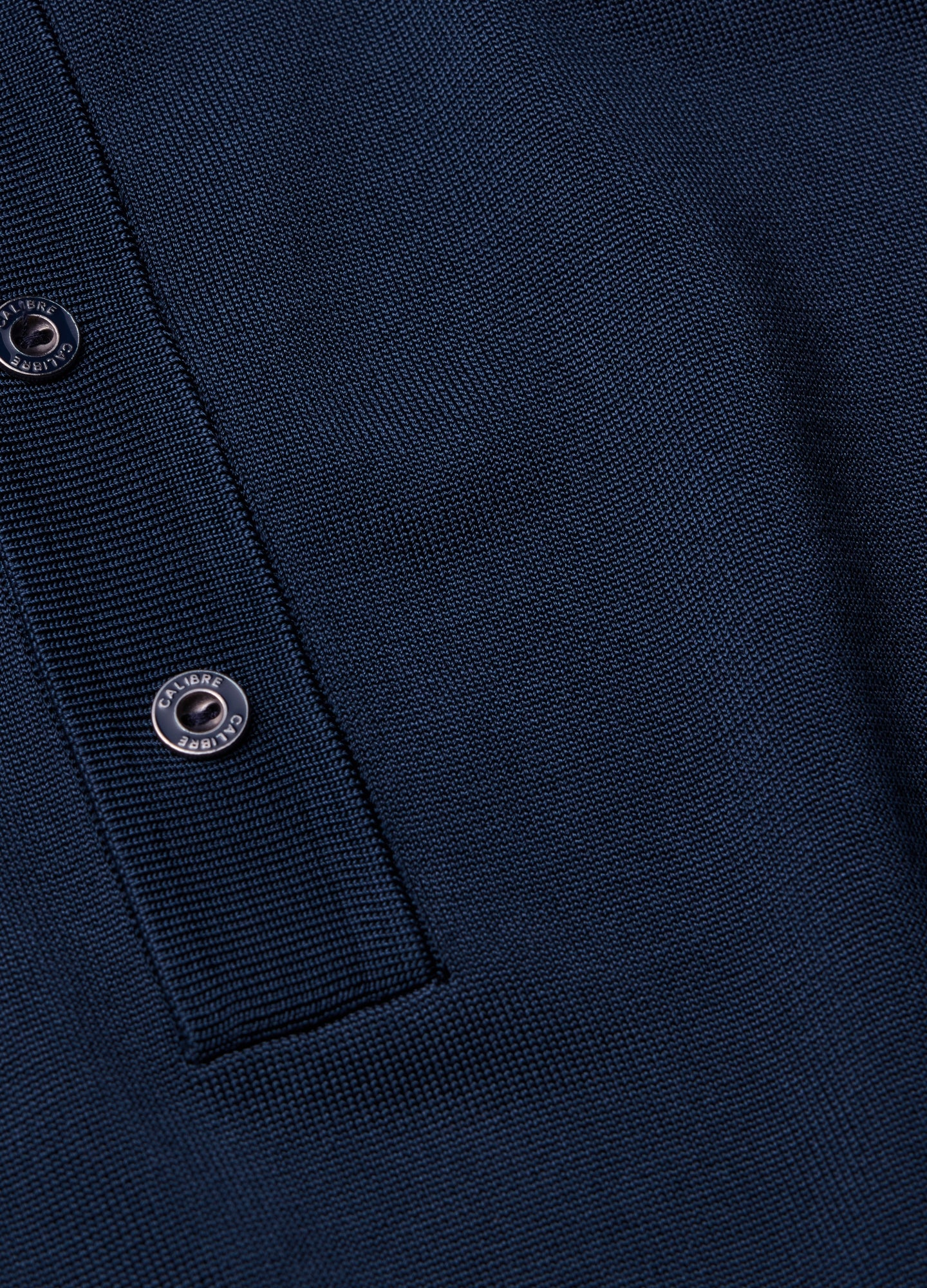 Shiny Rayon Polo Navy