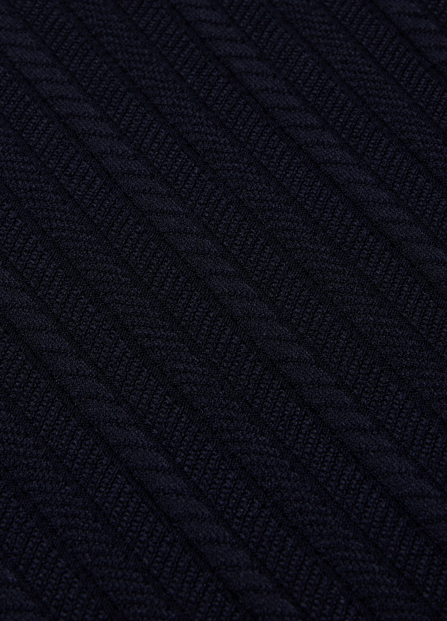 Collared Technical Knit Polo Navy