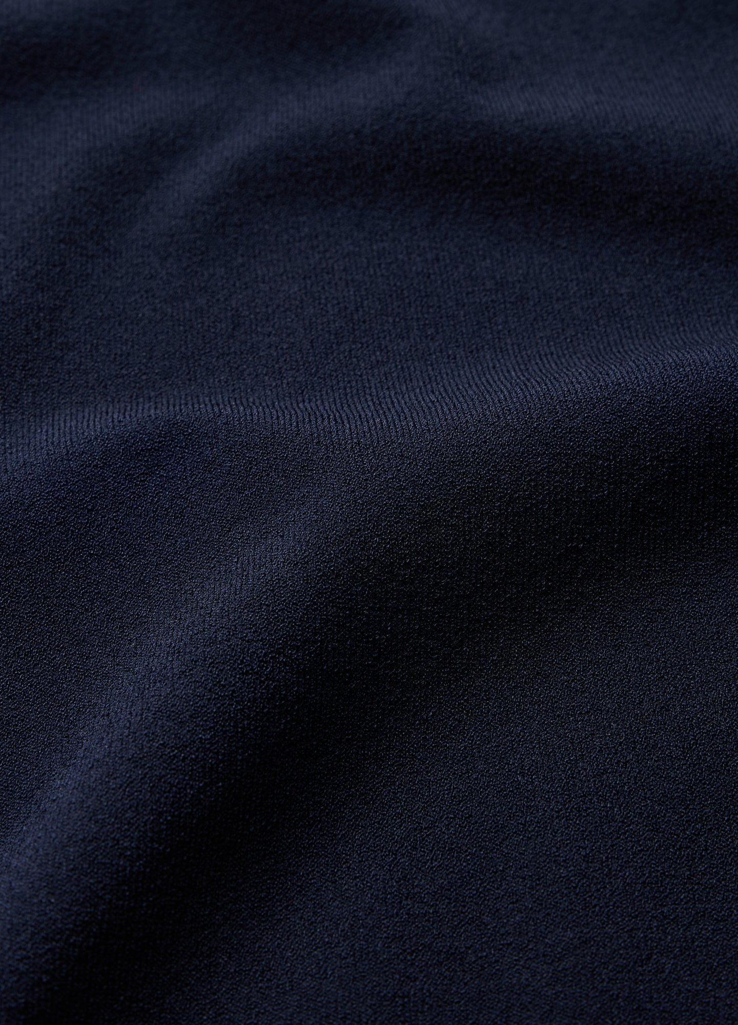 Stripe Open Neck Knit Polo Navy