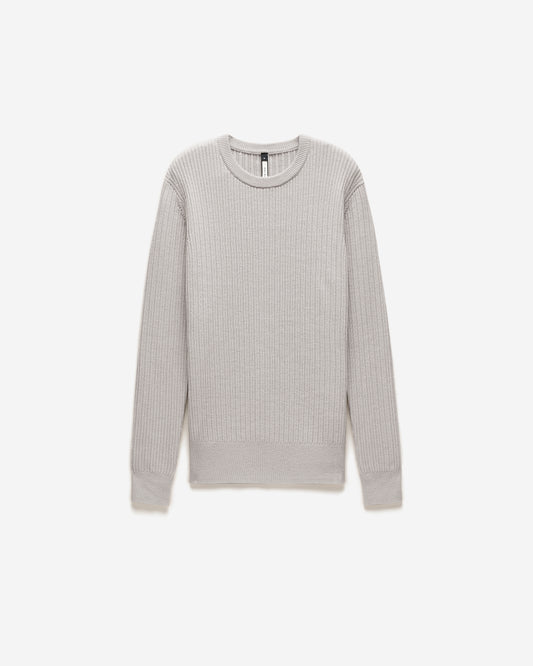 Slim Merino Wool Rib Sweater Salt
