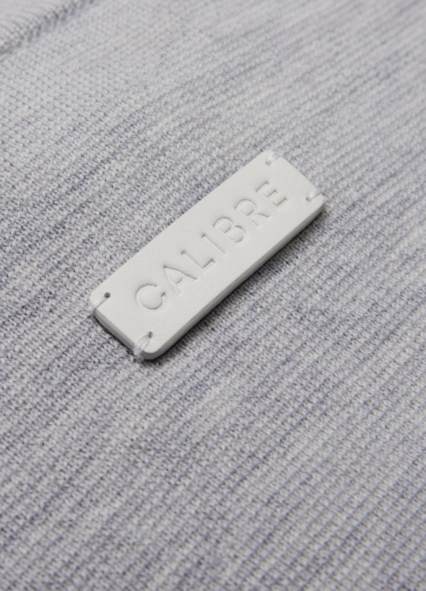 Mock Neck Merino Sweater Silver Marle