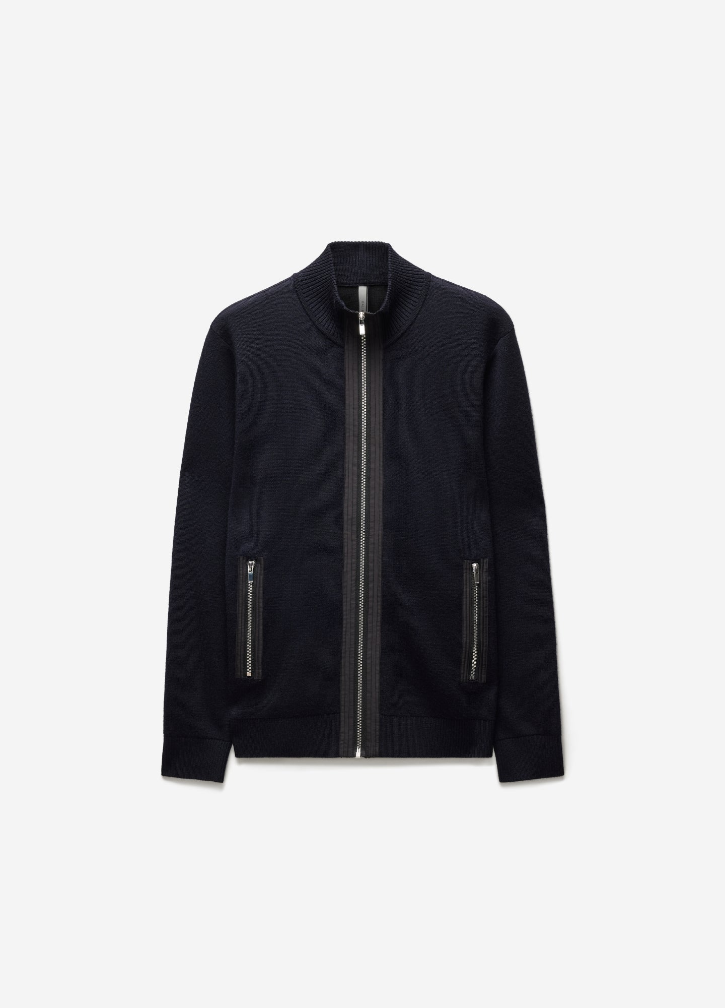 Multi Stitch Zip Knit Jacket Navy – Calibre Menswear