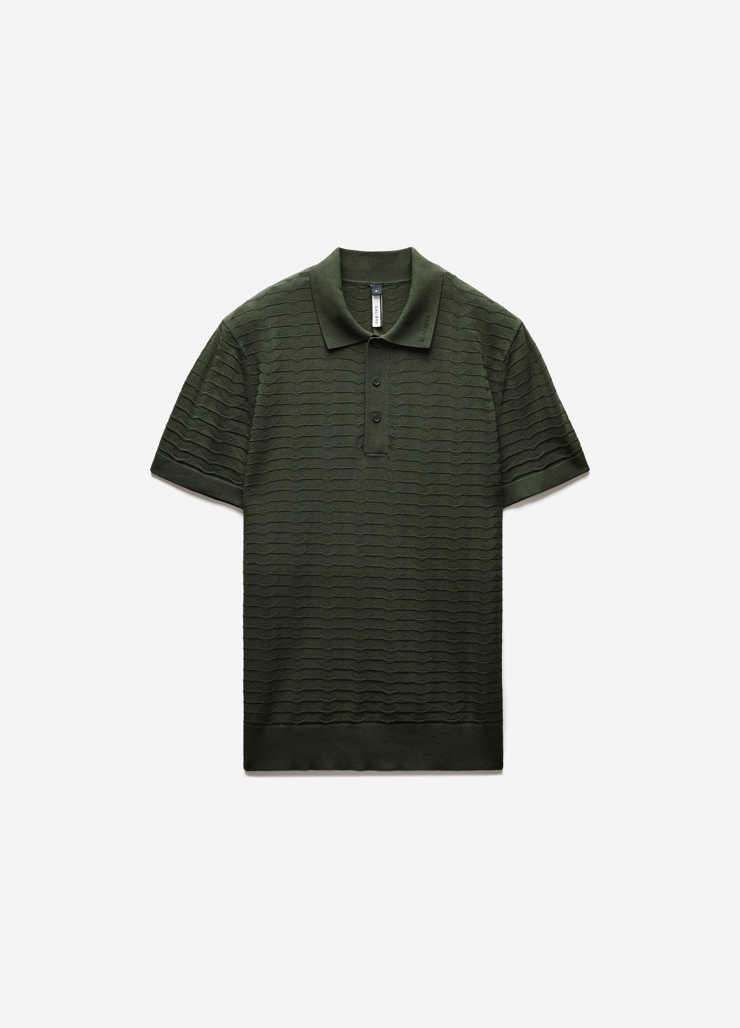 Triangle Knit Polo Pine Green