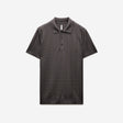 Triangle Knit Polo Steel Grey