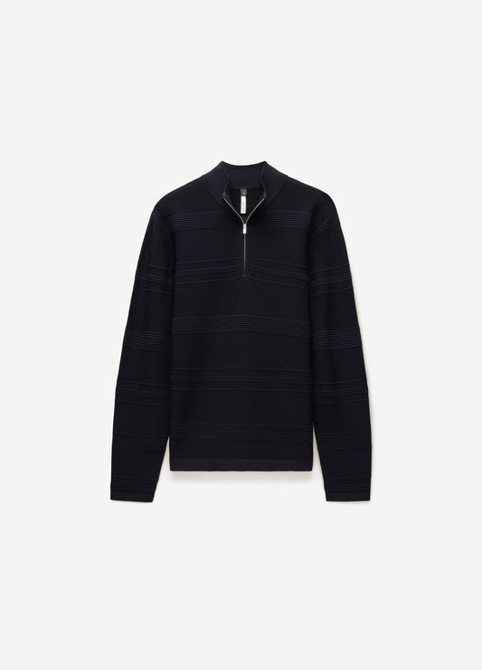 Quarter Zip Sweater Navy