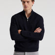 Quarter Zip Sweater Navy