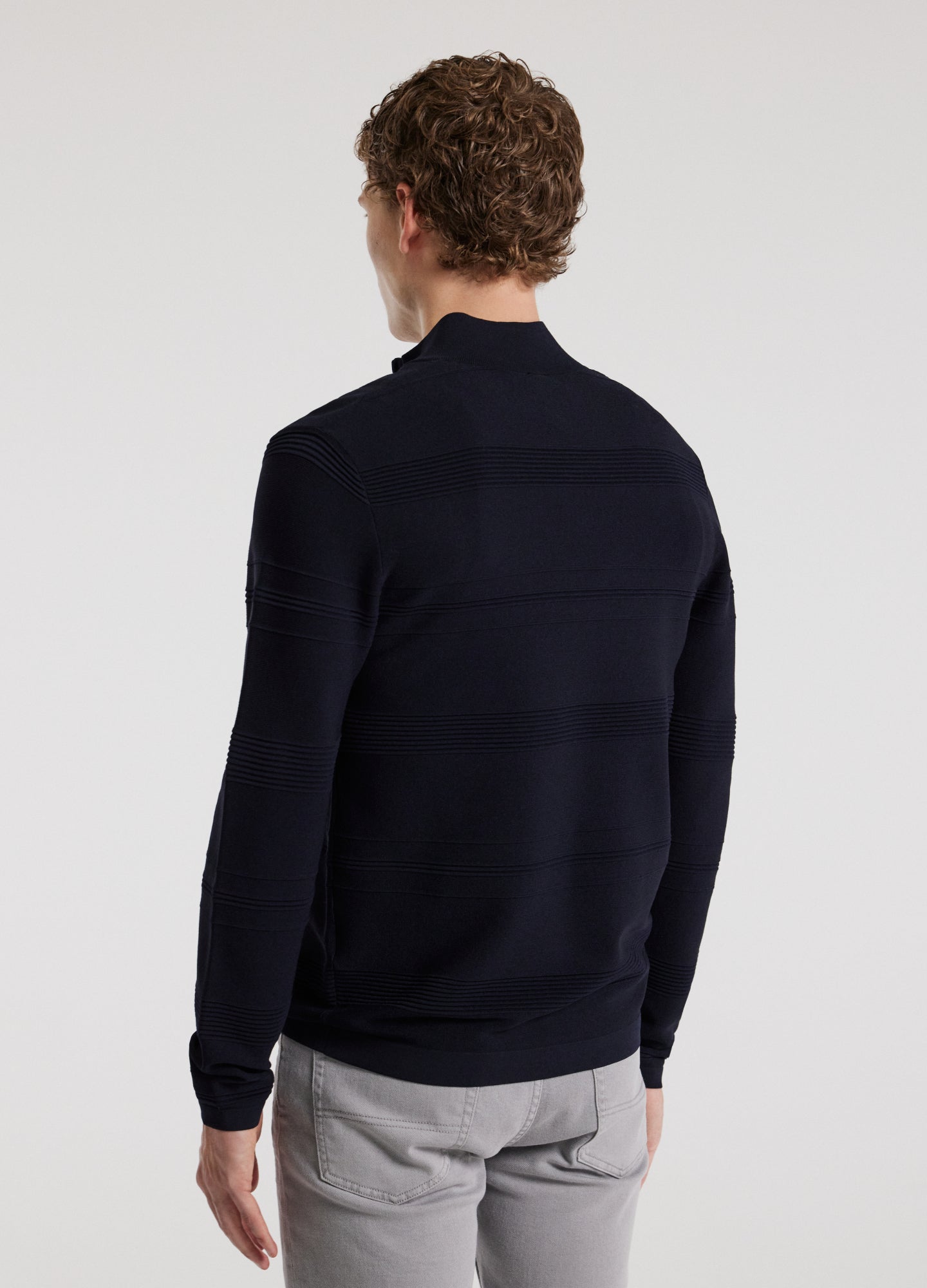 Quarter Zip Sweater Navy