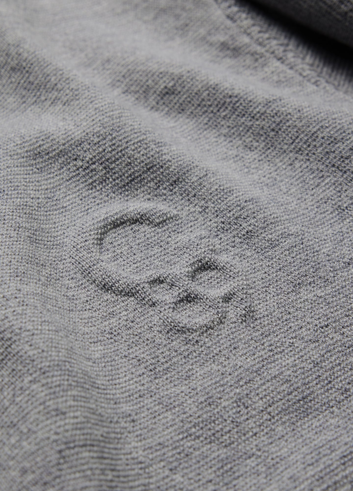 Contrast Stripe Crew Sweater Silver