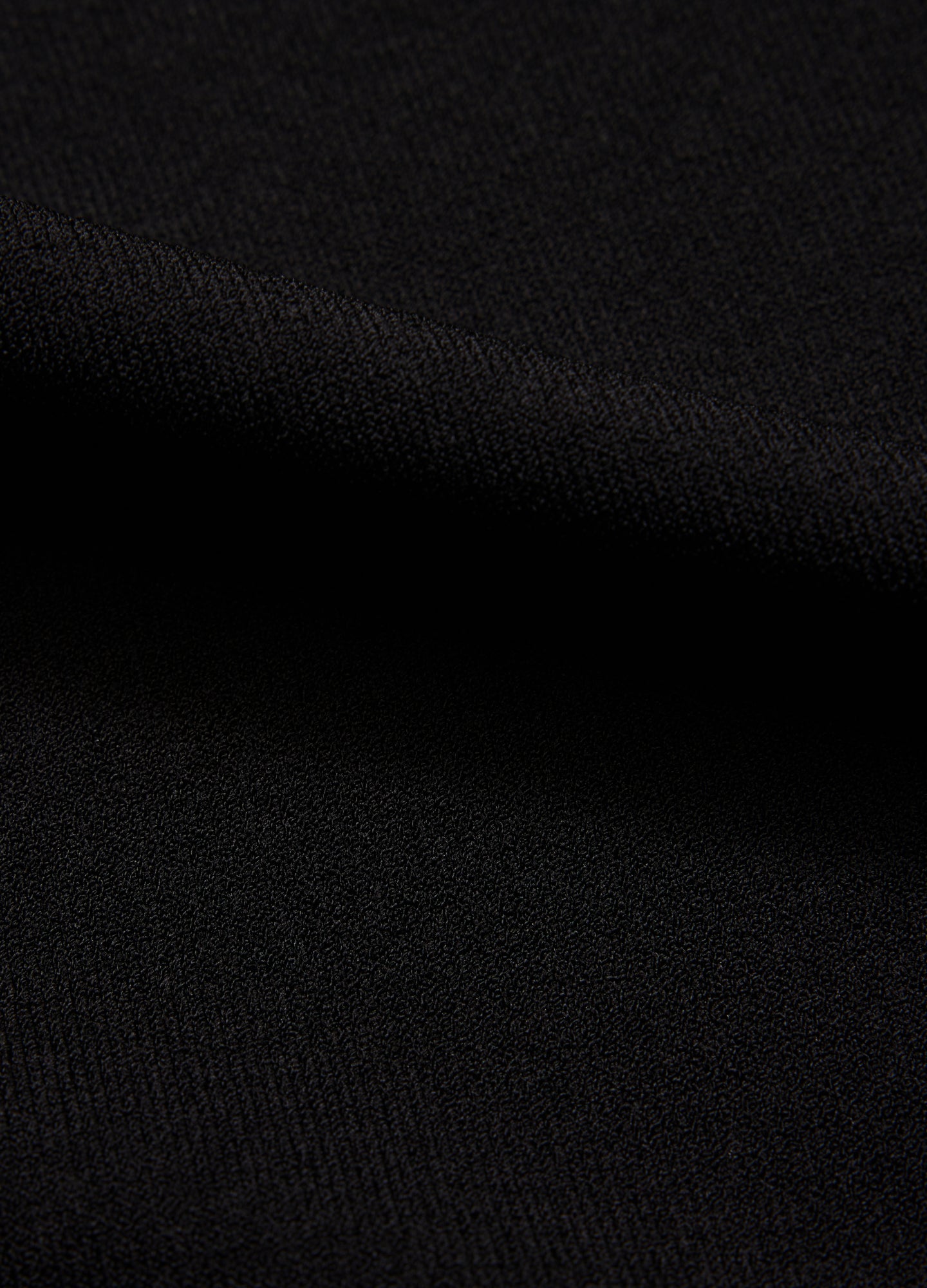 Slim Tech Knit T-shirt Black
