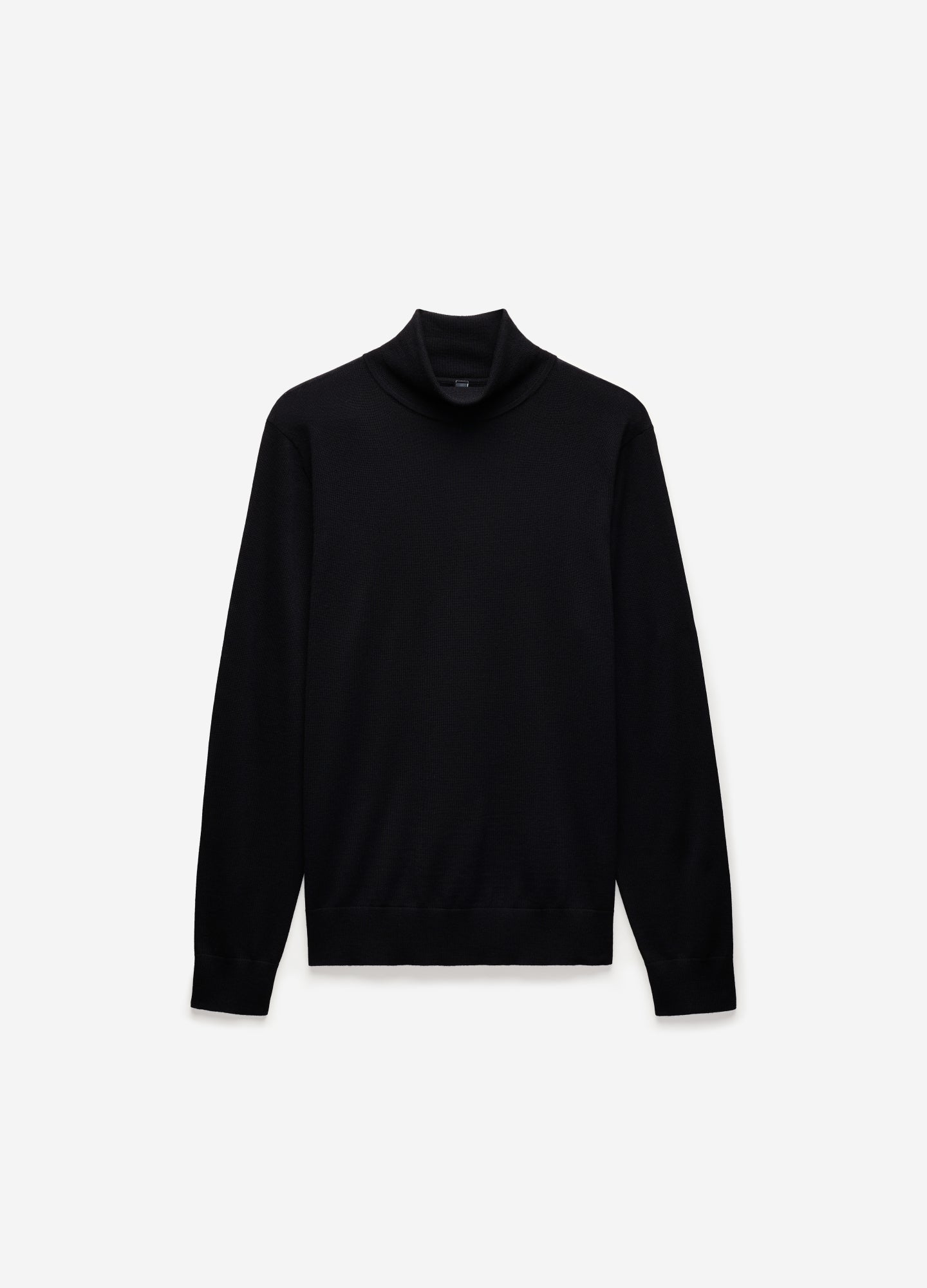 Roll Neck Merino Sweater Black