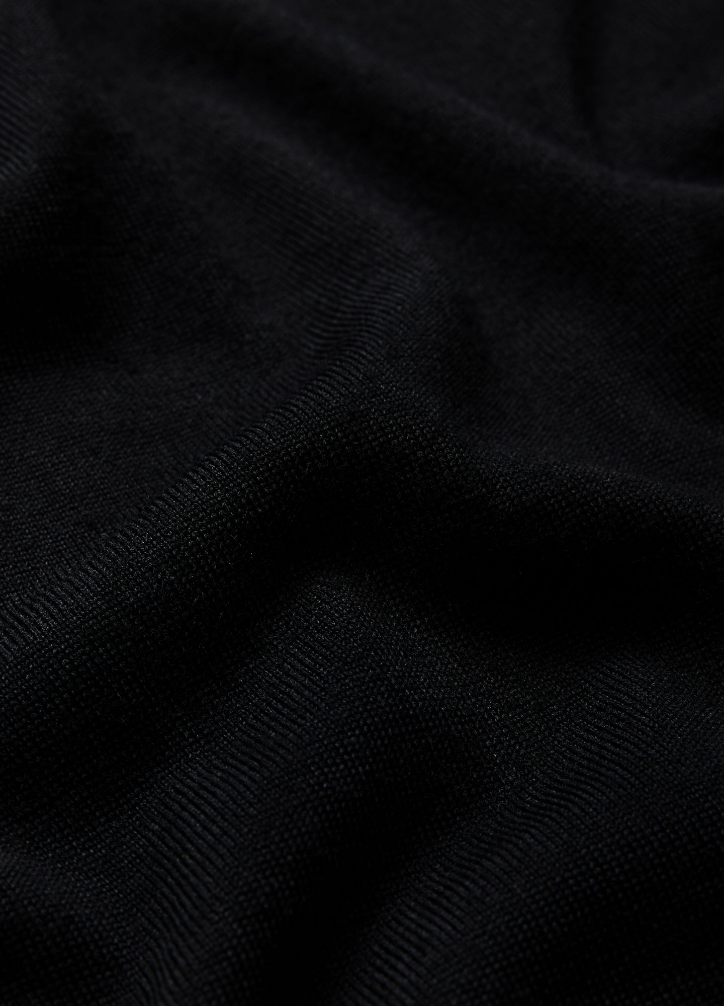 Roll Neck Merino Sweater Black