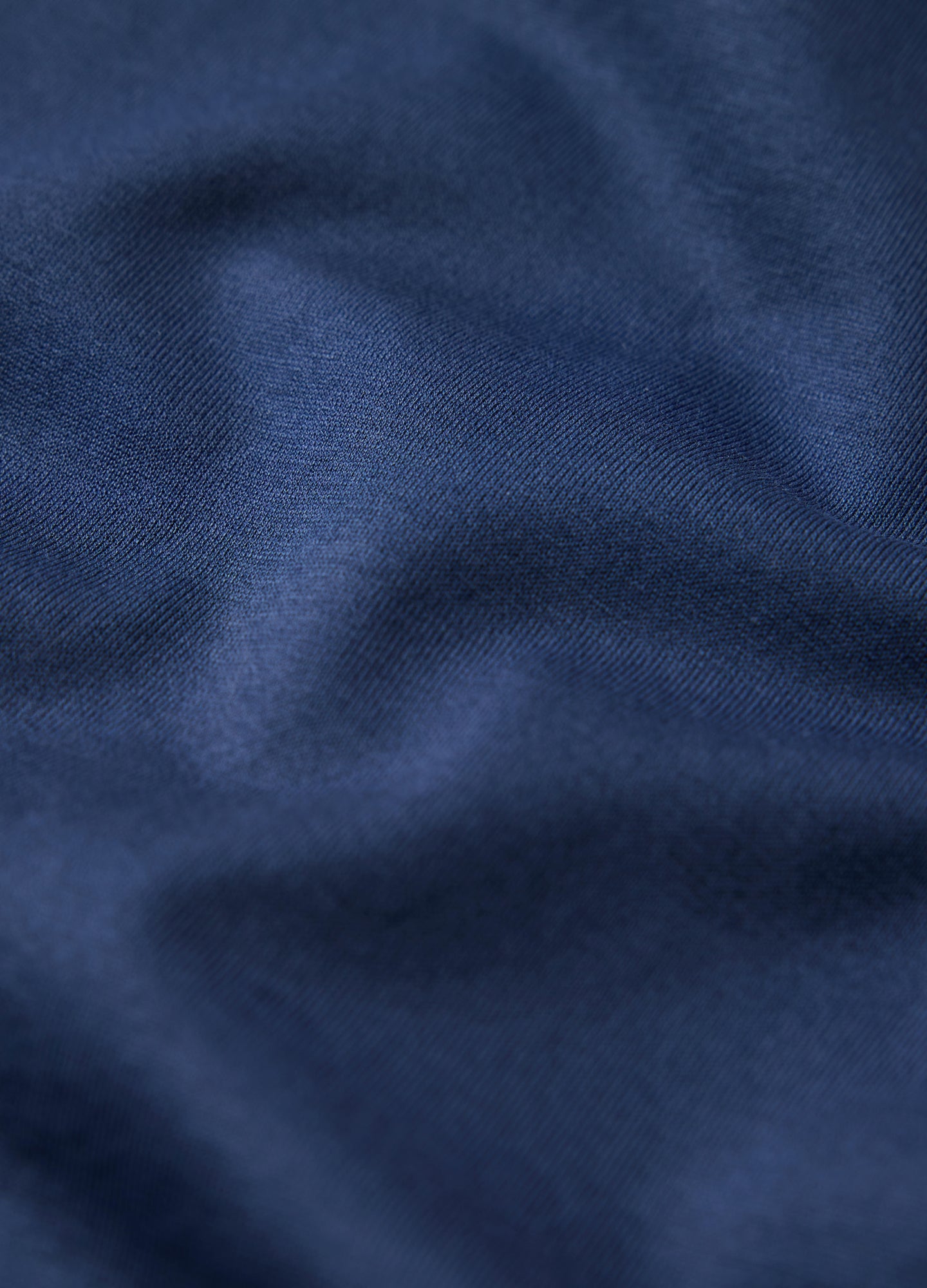 Mercerised Crew Neck T-shirt Marine