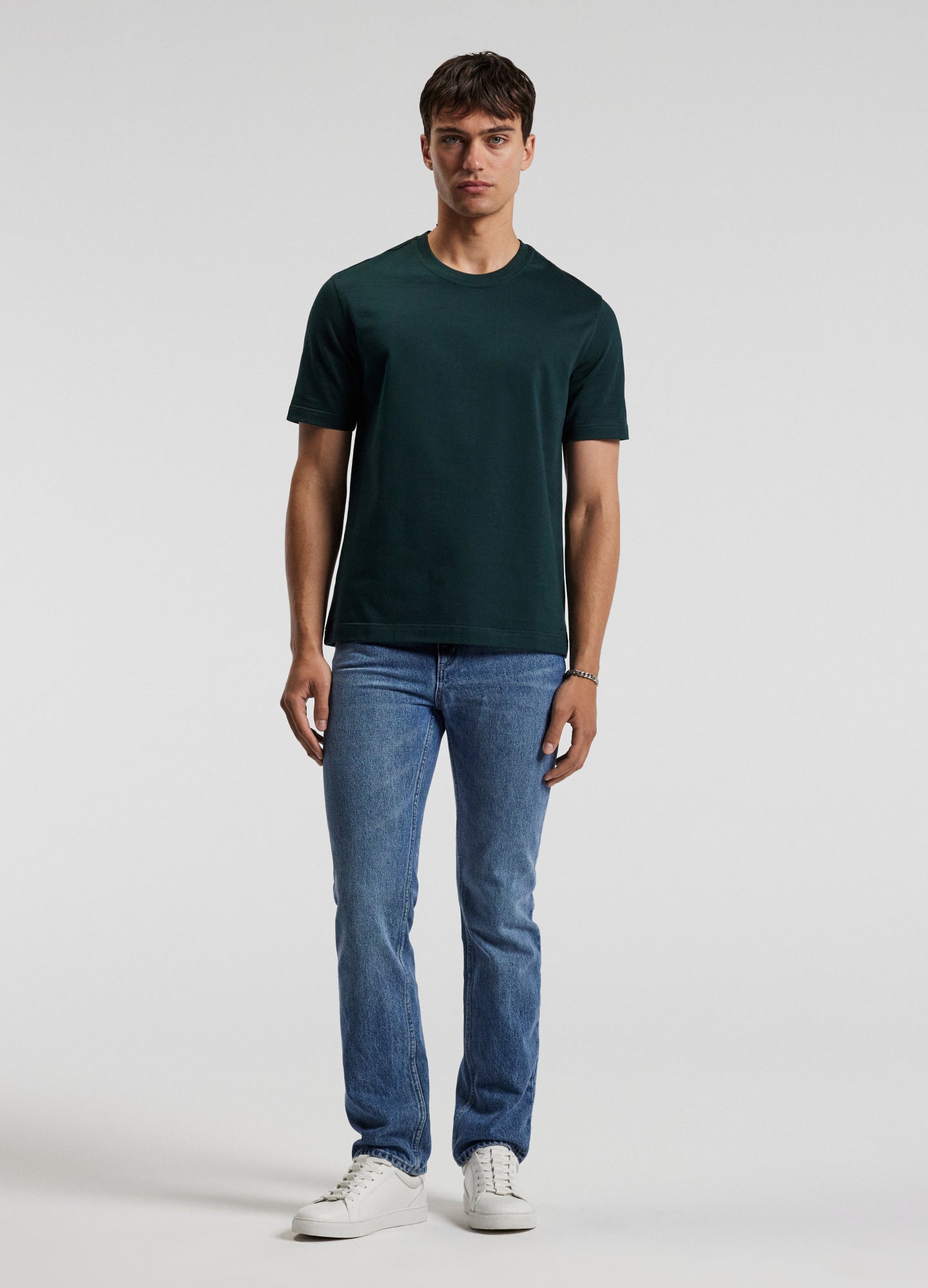 Relaxed Crew T-Shirt Bottle Green