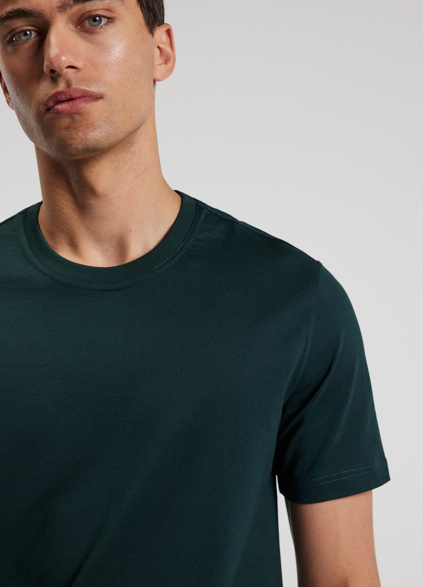 Relaxed Crew T-Shirt Bottle Green
