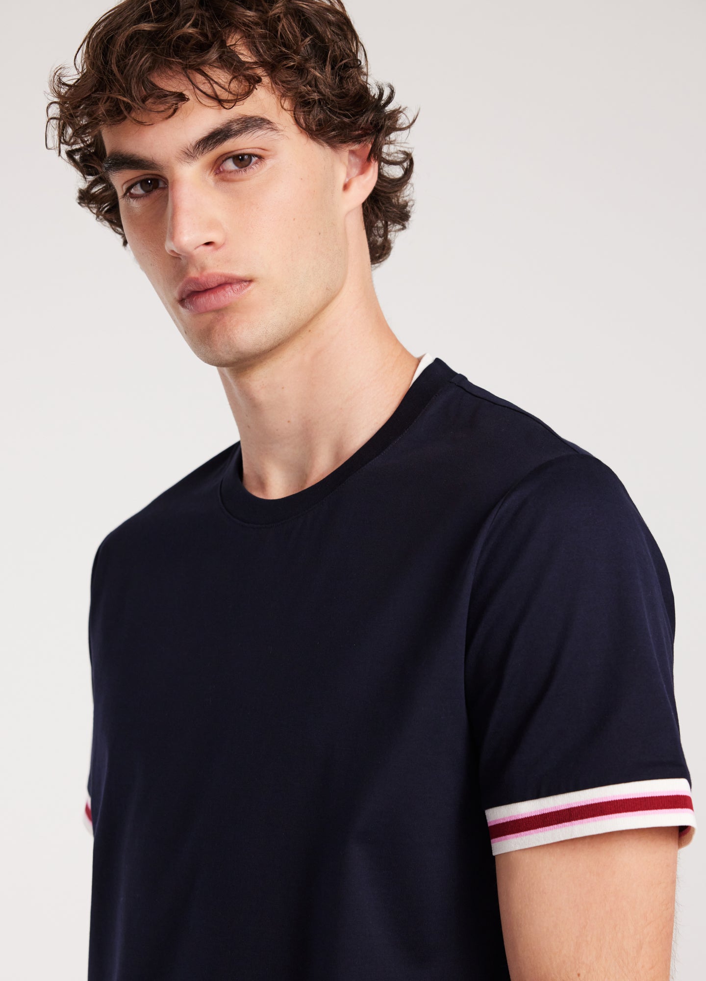 Concealed Trim T-Shirt Navy